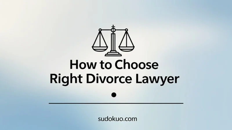 How to Choose the Right Divorce Lawyer