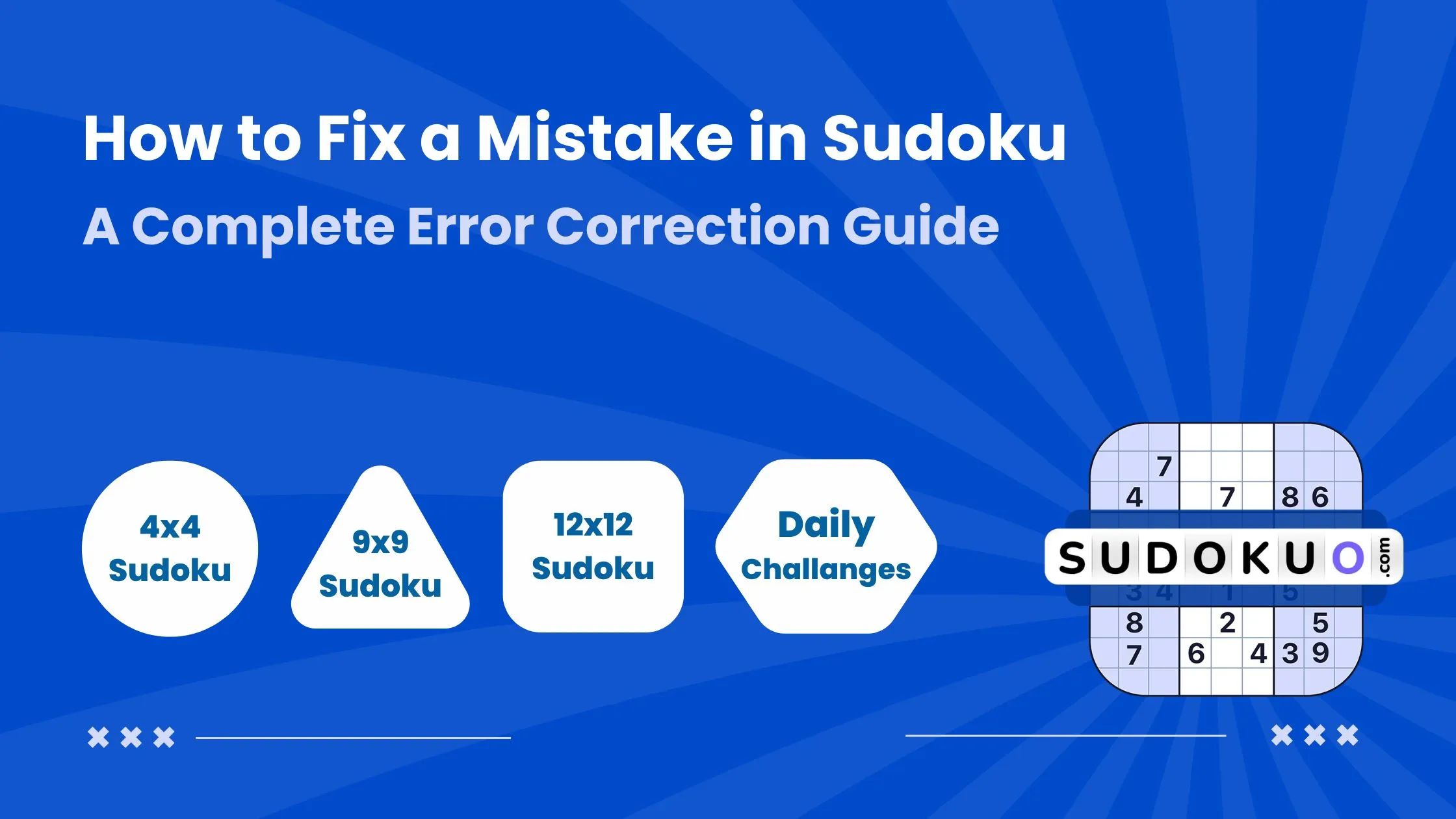 How to Fix a Mistake in Sudoku